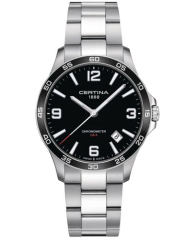 Мужские часы Certina Swiss DS-8 Stainless Steel Bracelet 42mm