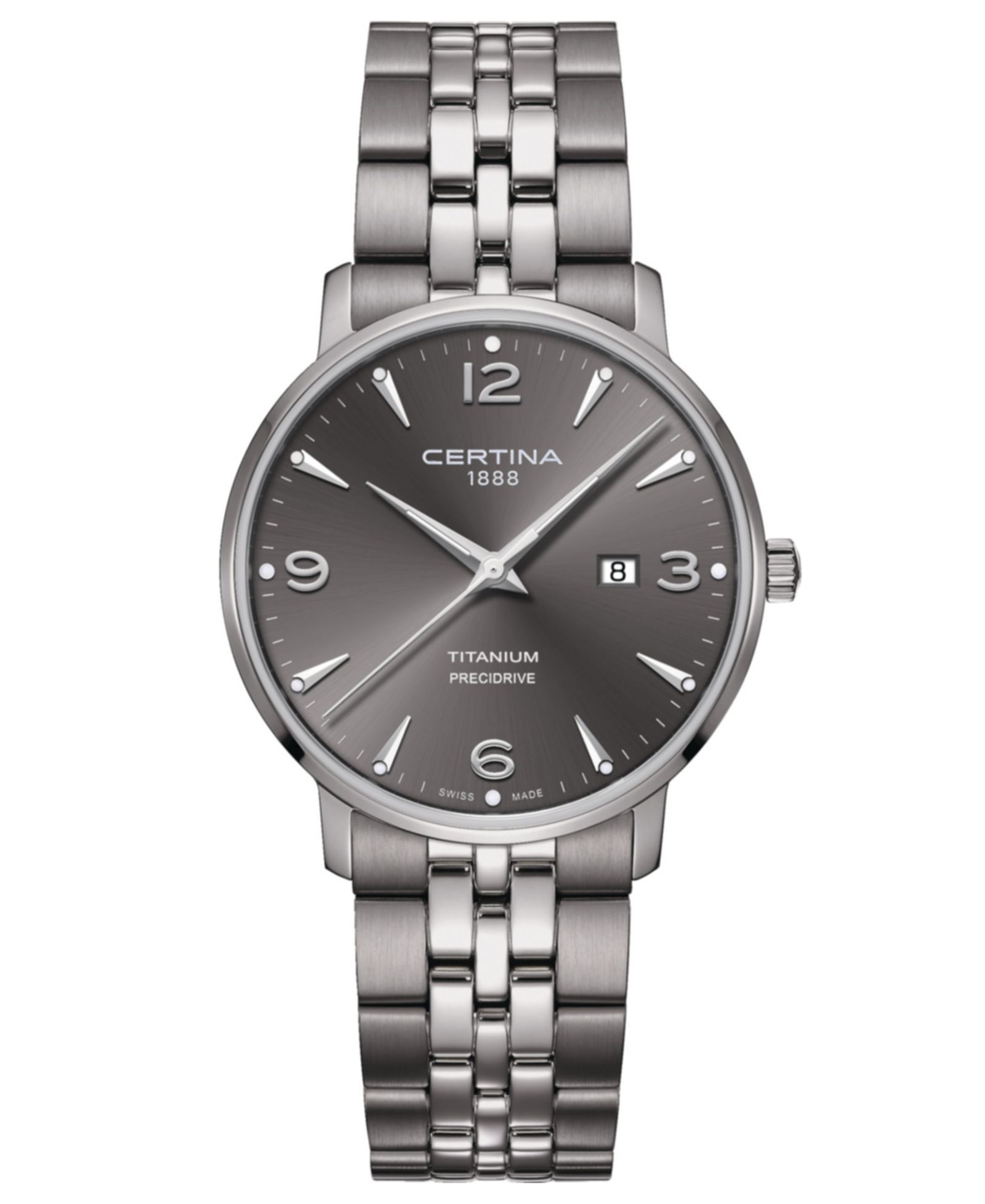 Certina Часы Certina Unisex Swiss DS Caimano Titanium Bracelet 39mm