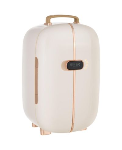 HOMCOM Portable Beauty Fridge with LED Lighting for Makeup,