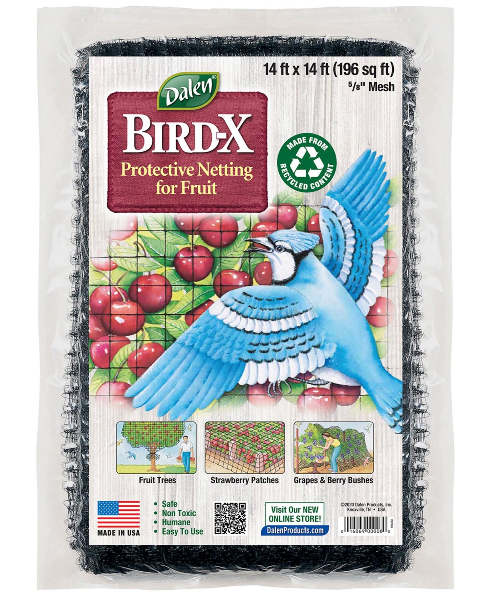 Dalen BN2 сетка Bird-X 14-Foot by 14-Foot, 5/8-Inch Mesh
