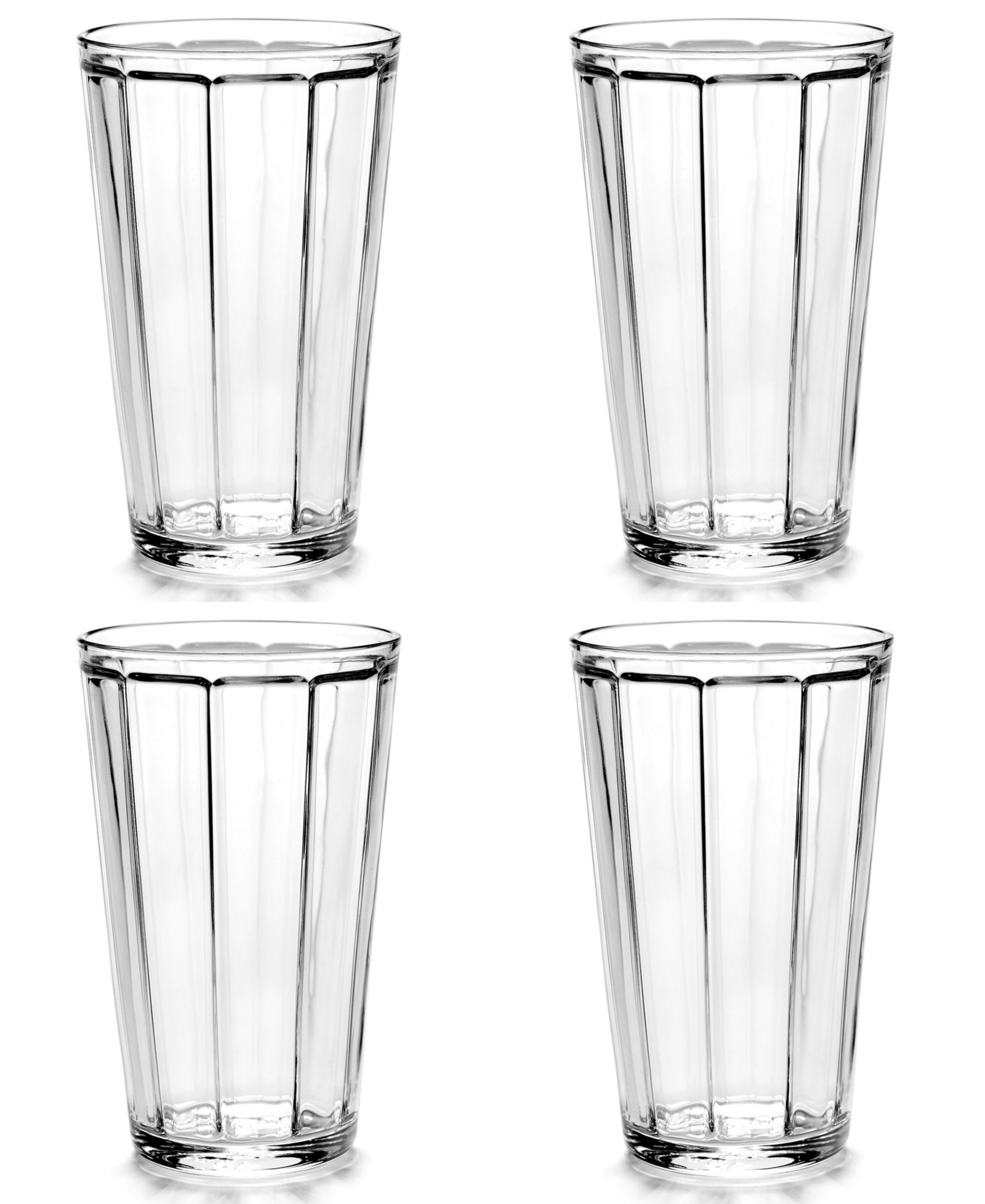 Serax Surface Long Drink Glasses, Set of 4