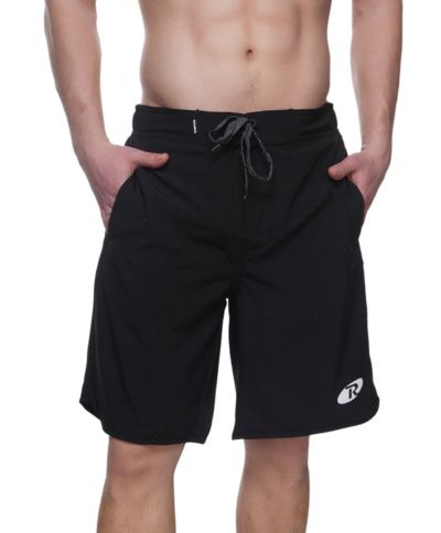 Rokka&Rolla Men's 9" Stretch Mesh Lined Swim Trunks, up to Size 2XL