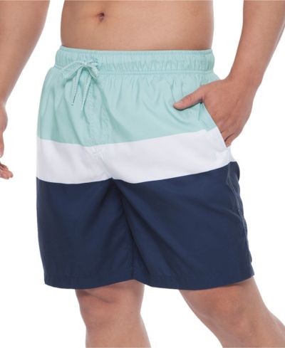 Rokka&Rolla Men's 8" Mesh Lined Swim Trunks, up to Size 2XL