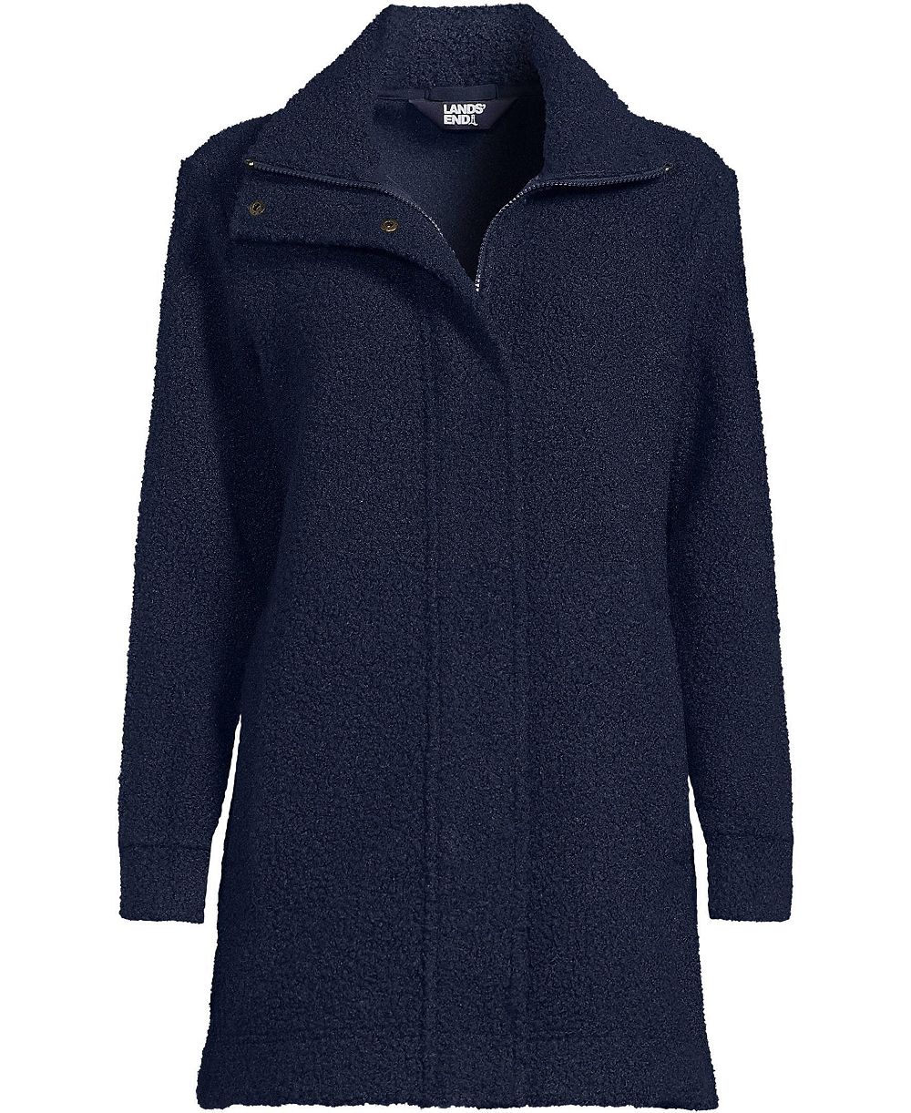 Женское пальто Lands' End Boucle Fleece