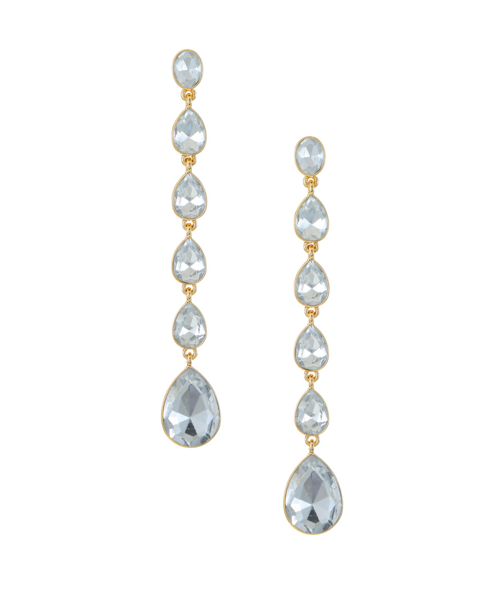 Серьги ETTIKA 18K Gold Plated Zinc Teardrop Linear
