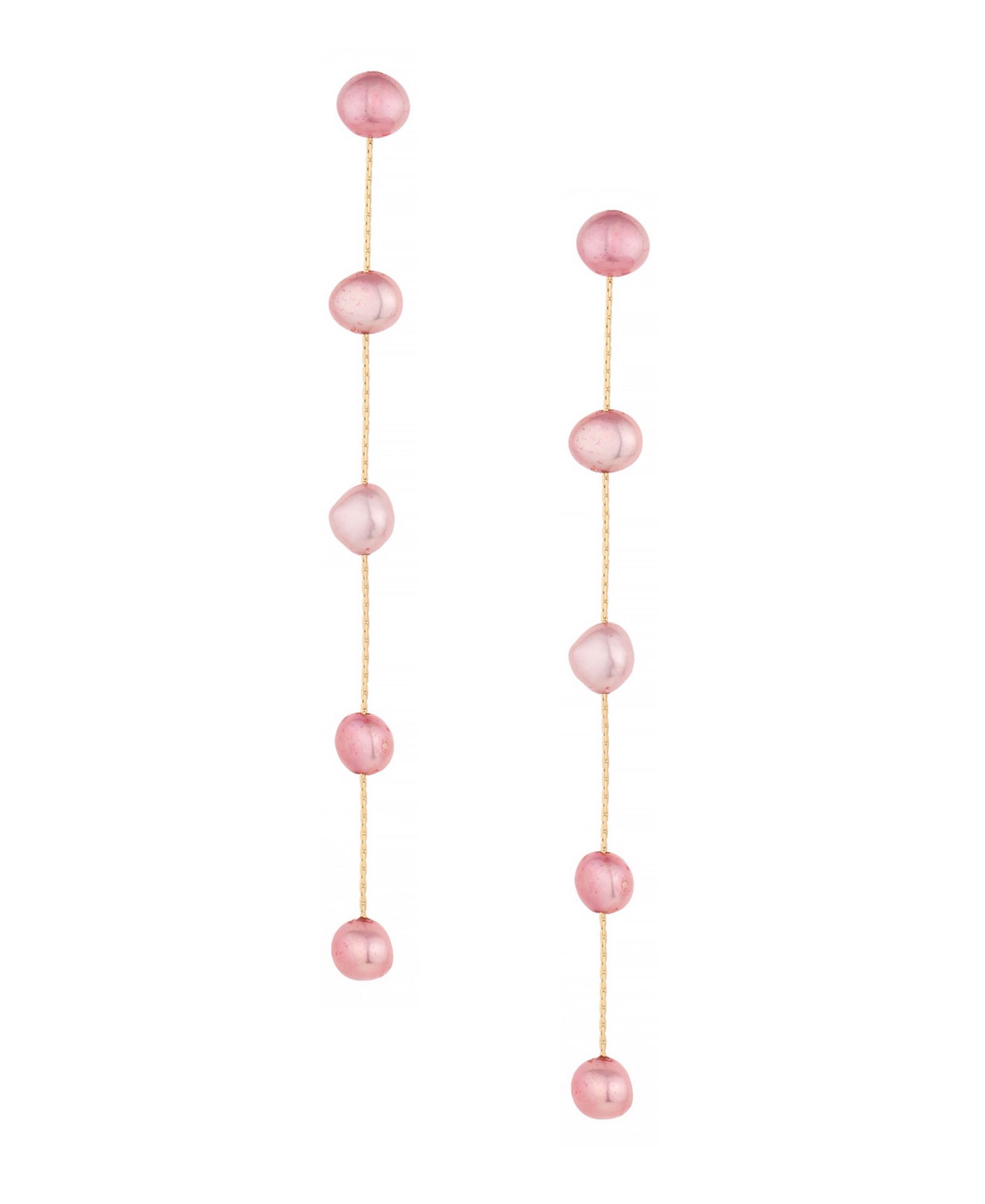 Серьги ETTIKA 18K Gold Plated Brass Dripping in Freshwater Pearl