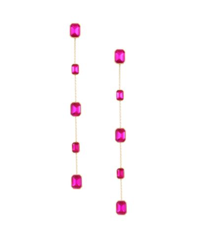 ETTIKA 18K Gold Plated Brass Iconic Linear Earrings