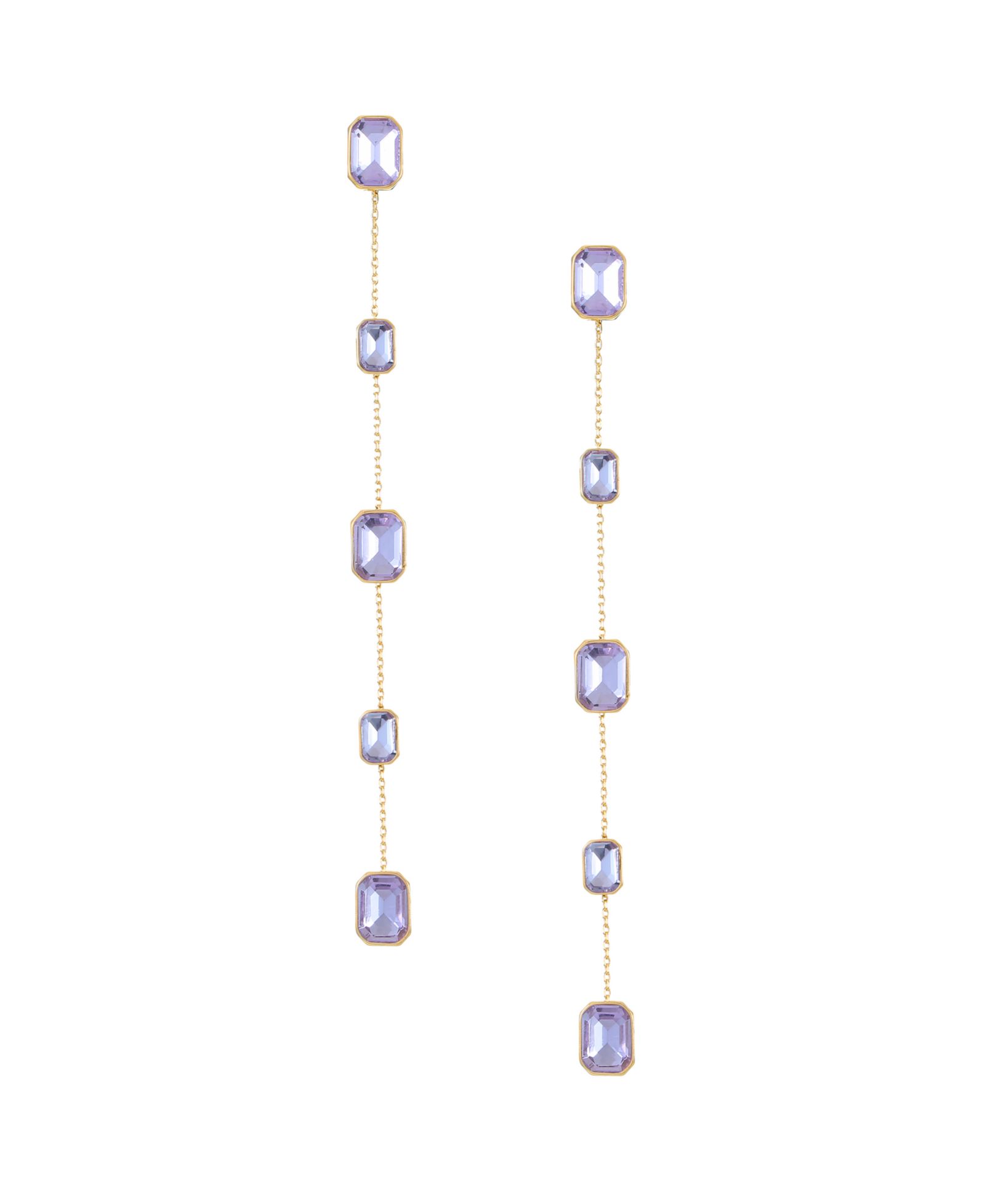 ETTIKA 18K Gold Plated Brass Iconic Linear Earrings