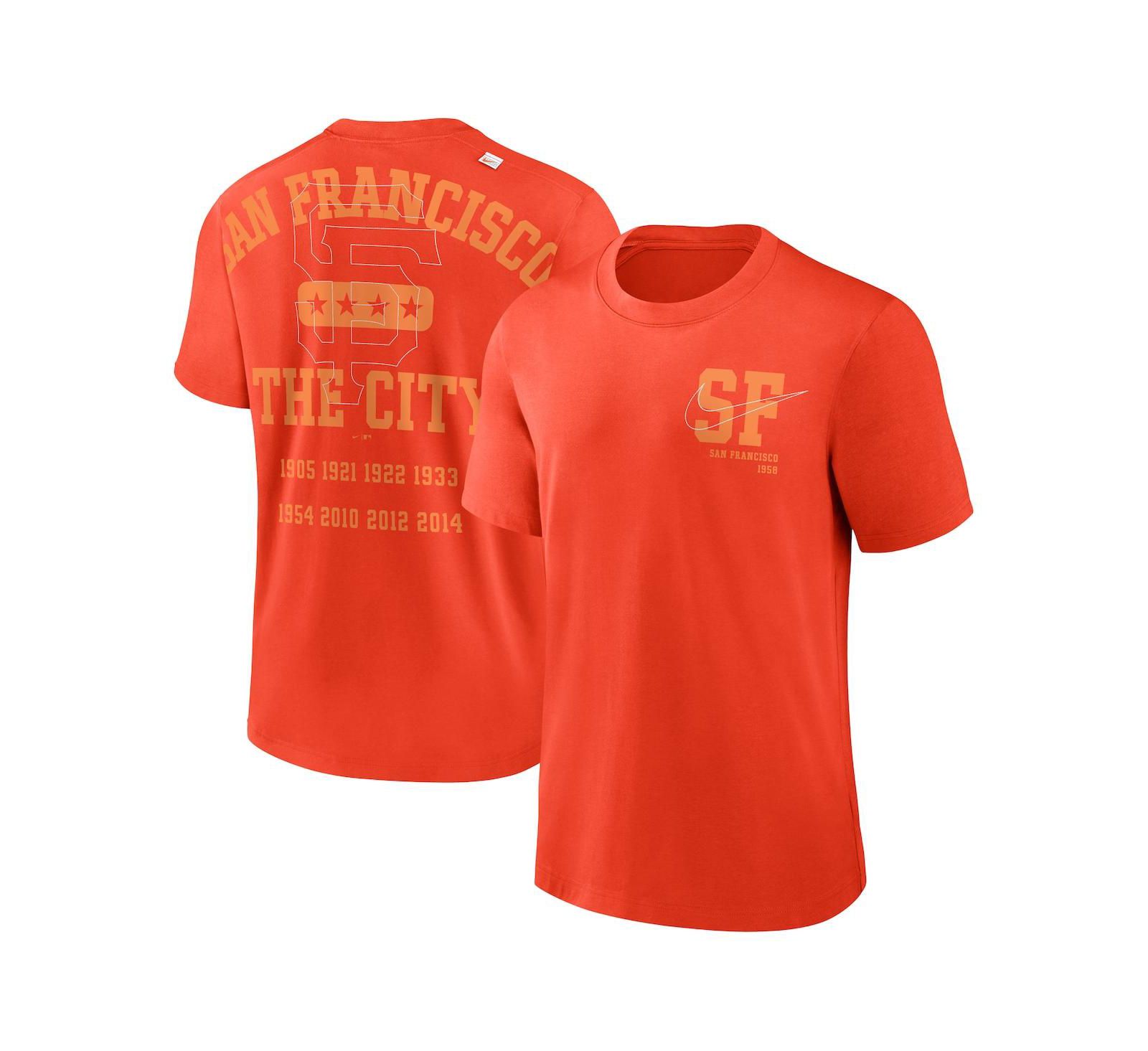 Мужская футболка Nike Orange San Francisco Giants Statement Game Over