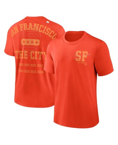 Мужская футболка Nike Orange San Francisco Giants Statement Game Over