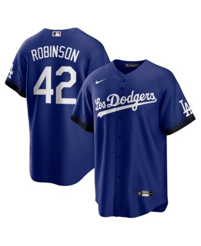 Мужская джерси Nike Jackie Robinson Royal Los Angeles Dodgers City Connect Replica Player
