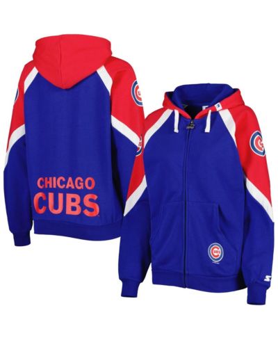 Starter Женский худи Chicago Cubs Hail Mary Full-Zip, красный