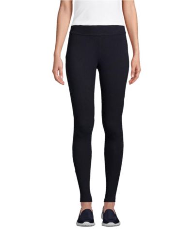 Lands' End Женские высокие трикотажные леггинсы Starfish Mid Rise