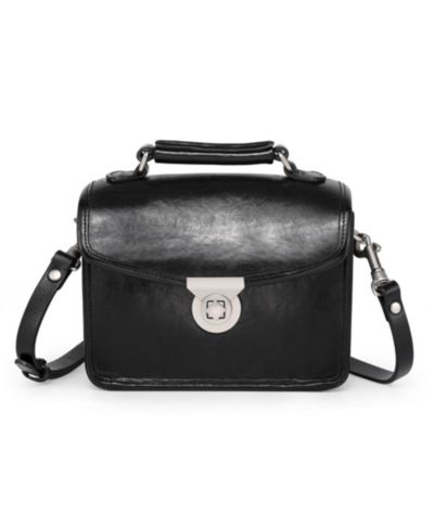 Миниатюрная кожаная сумка через плечо Laurel Mini Convertible Pushlock Crossbody Bag
