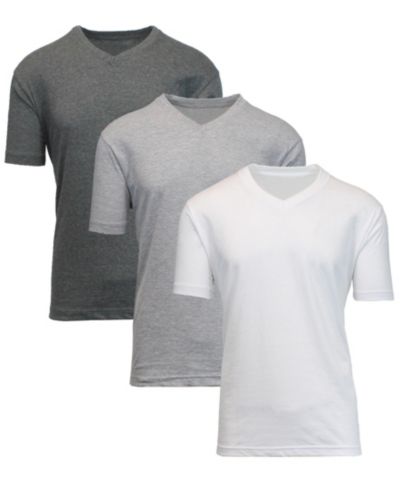 Blue Ice Men's Short Sleeve V-Neck T-shirt, Pack of 3