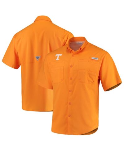 Мужская рубашка Columbia Tenn Orange Tennessee Volunteers PFG Tamiami