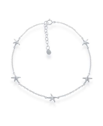Simona Sterling Silver Starfish Anklet
