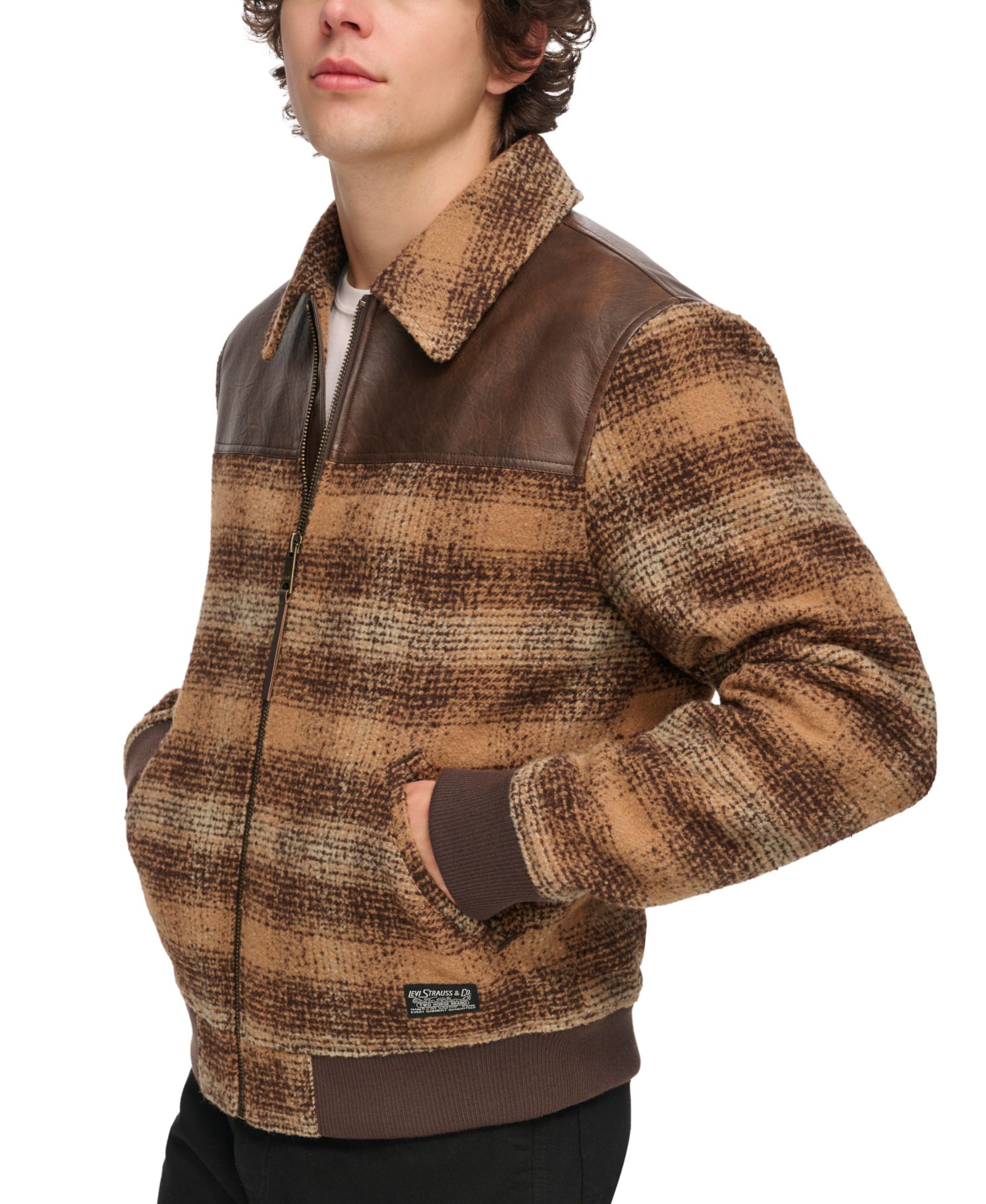 Levi's® Men's Plaid Bomber Jacket