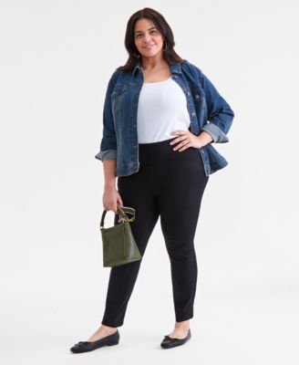 Брюки Plus Size Style & Co Pull-On Ponté