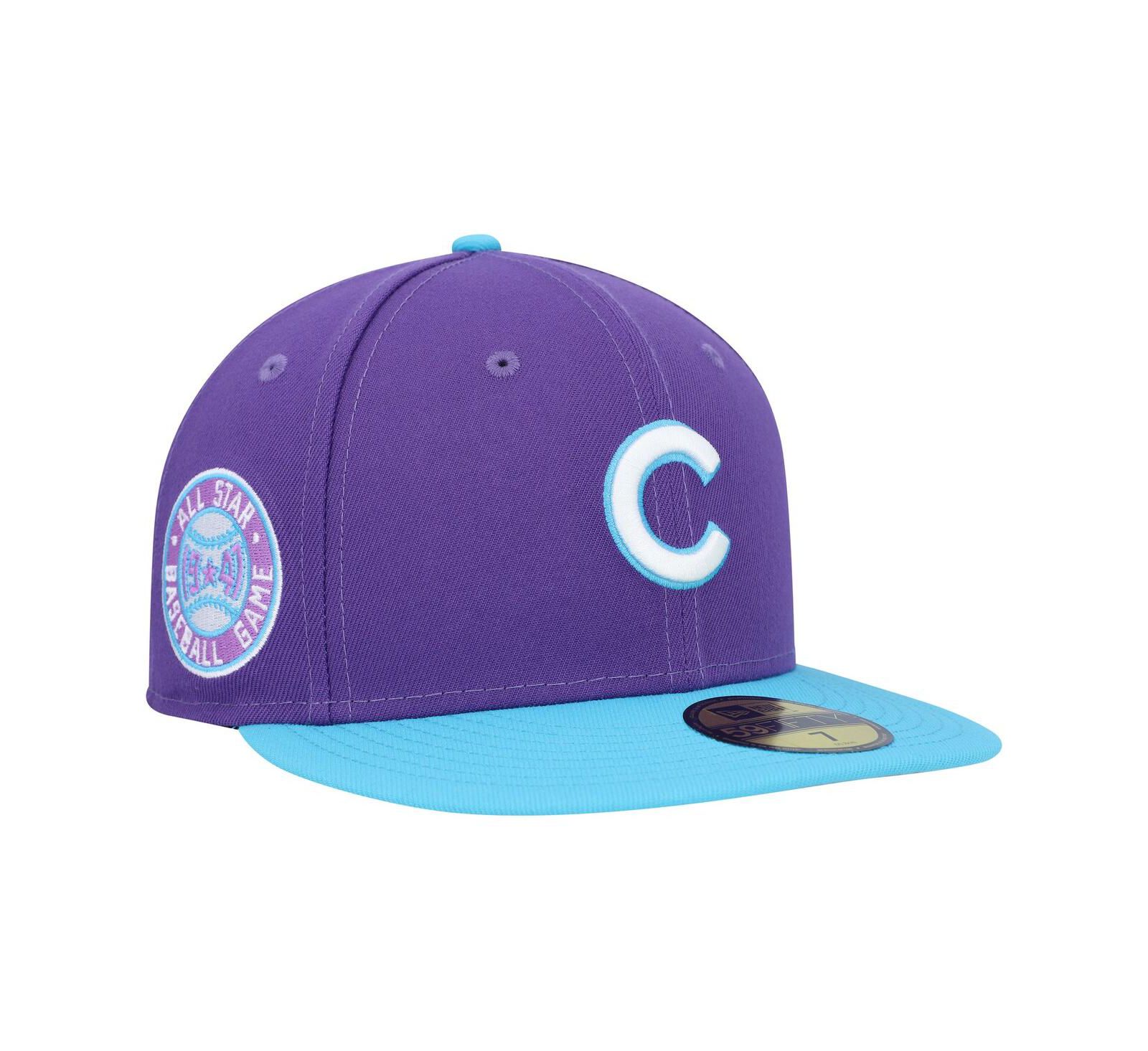 Men's New Era Purple Chicago Cubs Vice 59FIFTY Fitted Hat