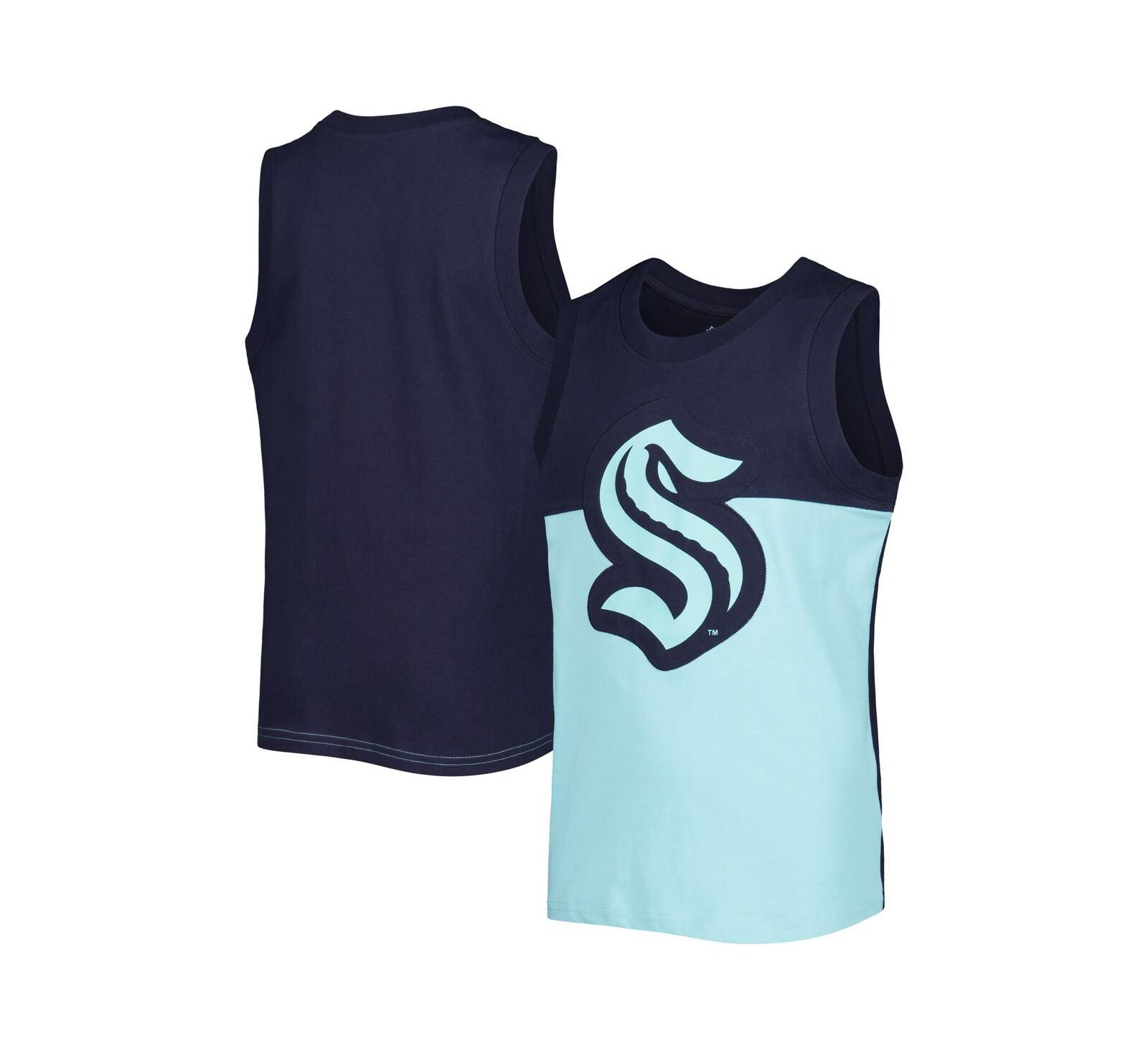 Outerstuff Детский Light Blue, Dark Sea Blue Seattle Kraken Revitalize Tank Top