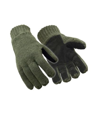 RefrigiWear Men's Insulated Wool Leather Palm Glove