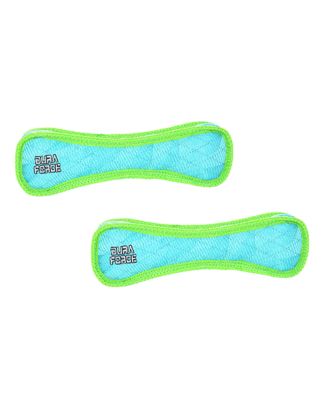 Игрушки для собак DuraForce Bone Tiger Blue-Green 2 шт. мягкие пищалки