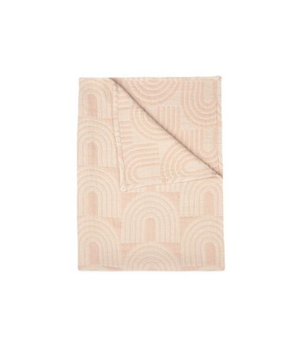 Crane Baby Baby Girls Jacquard Cotton Rainbow Blanket