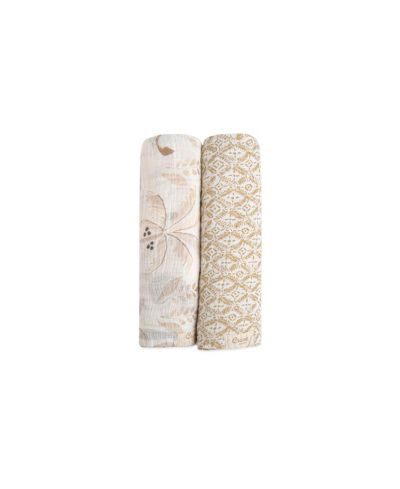 Crane Baby Пеленки Kendi Swaddle Wraps для мальчиков и девочек, 2 шт.