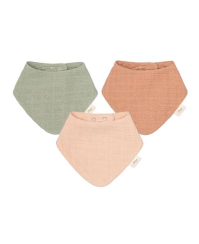 Crane Baby Детские муслиновые нагрудники Bandana, комплект из 3 шт.