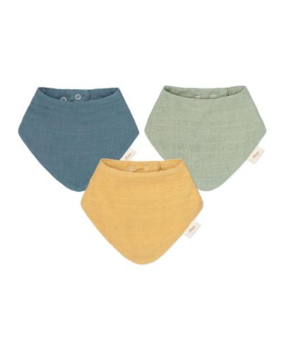 Набор детских муслиновых нагрудников Crane Baby Baby Boys Bandana Muslin Bibs, 3 Piece Set