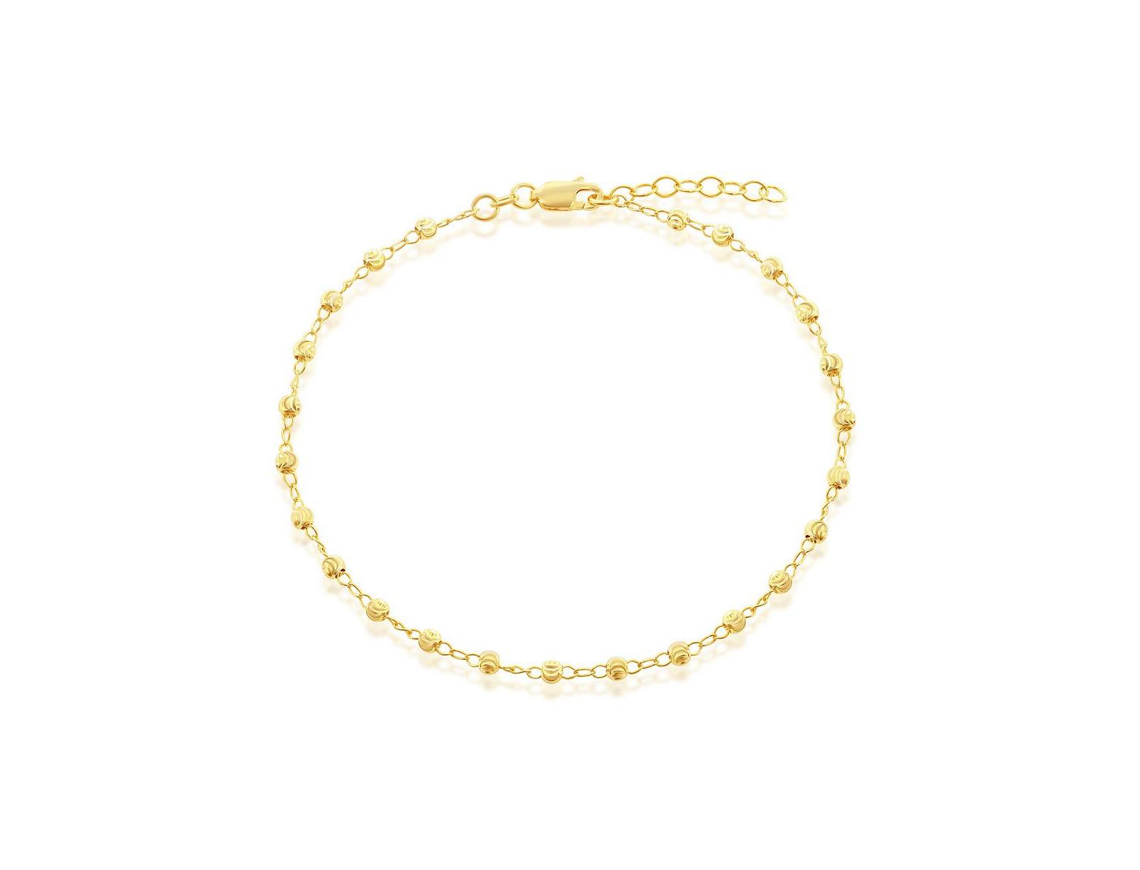 Браслет Simona Sterling Silver Diamond Cut Beaded