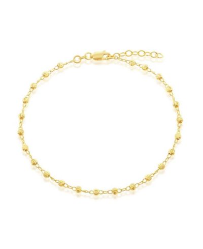 Браслет Simona Sterling Silver Diamond Cut Beaded