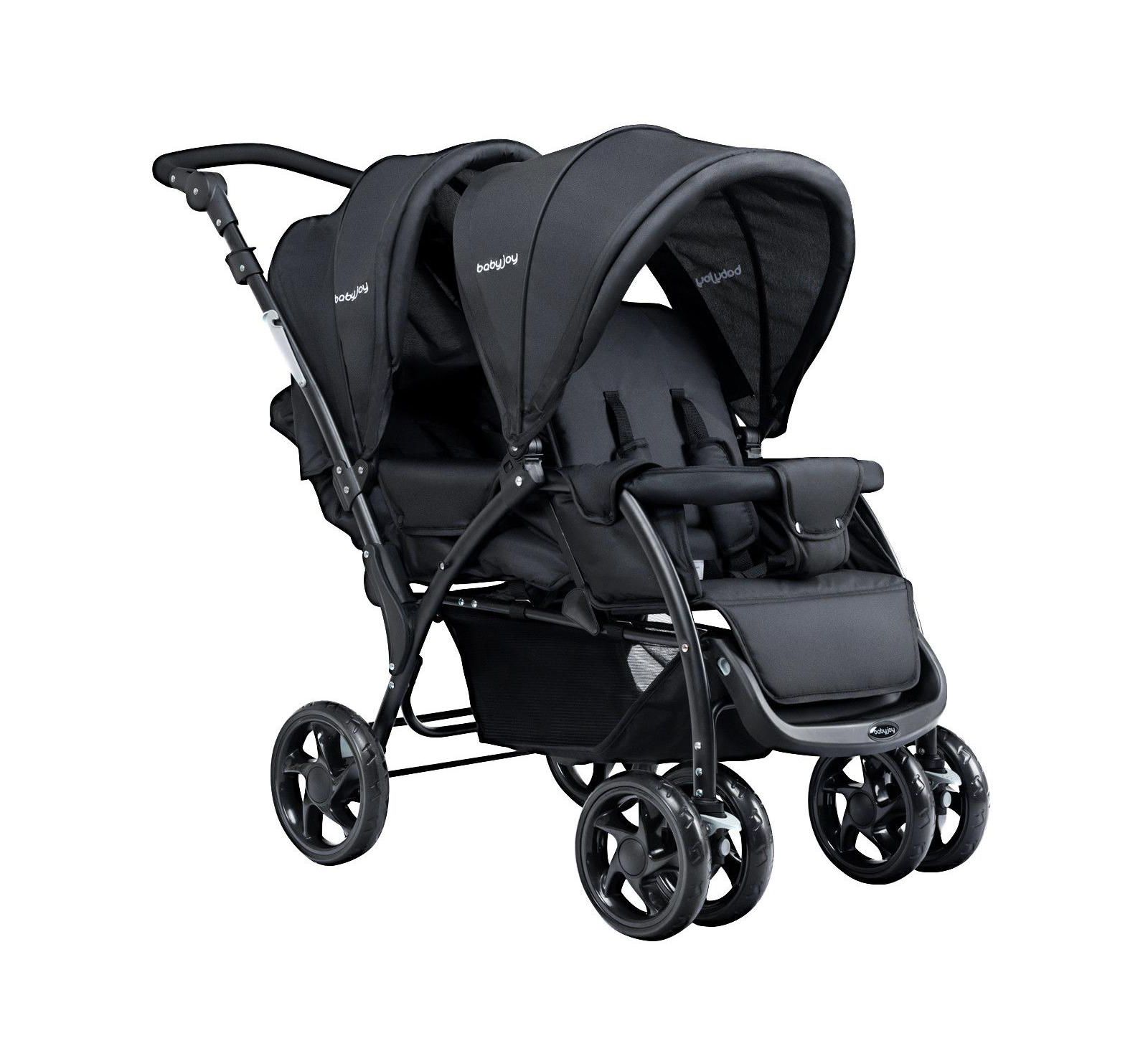 Costway Baby Twin Double Stroller Lightweight Travel Stroller Pushchair