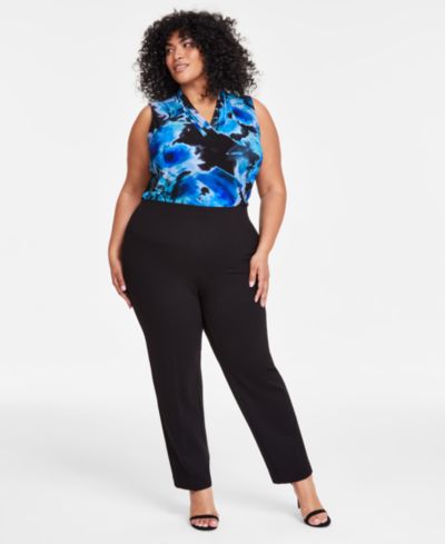 Брюки Anne Klein Plus Size Hollywood Slim-Fit Ankle