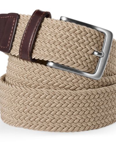 Мужской эластичный ремень Lands' End Elastic Braid Belt