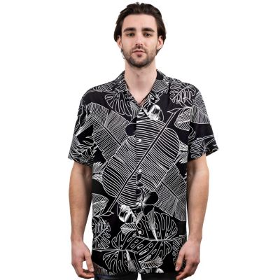 Мужская повседневная рубашка с коротким рукавом на пуговицах Hawaiian