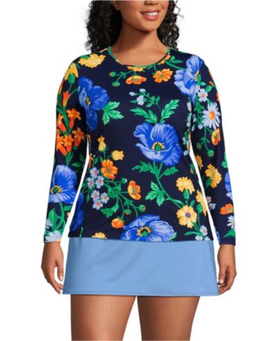 Navy/exploded poppy floral