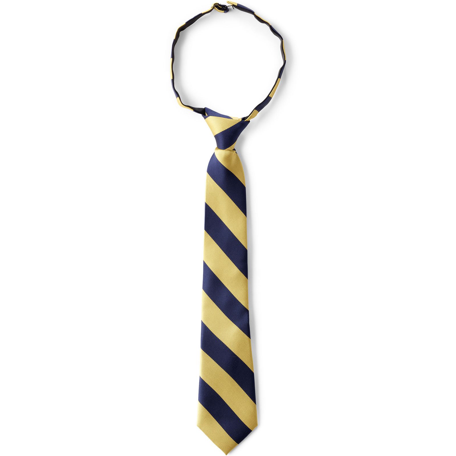 Lands' End School Uniform Kids Stripe Pre Tied Tie