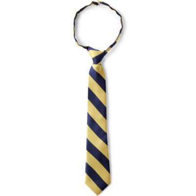 Lands' End School Uniform Kids Stripe Pre Tied Tie