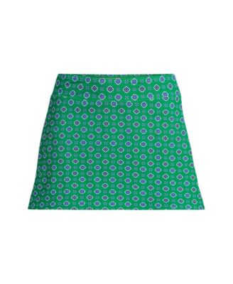 Green/navy geo floral