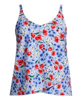 Soft cloud blue poppy floral