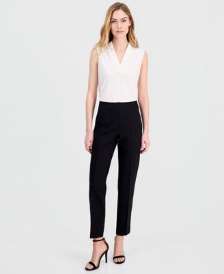 Брюки Anne Klein Women's Compression Pull-On Hollywood-Waist Ankle Pants