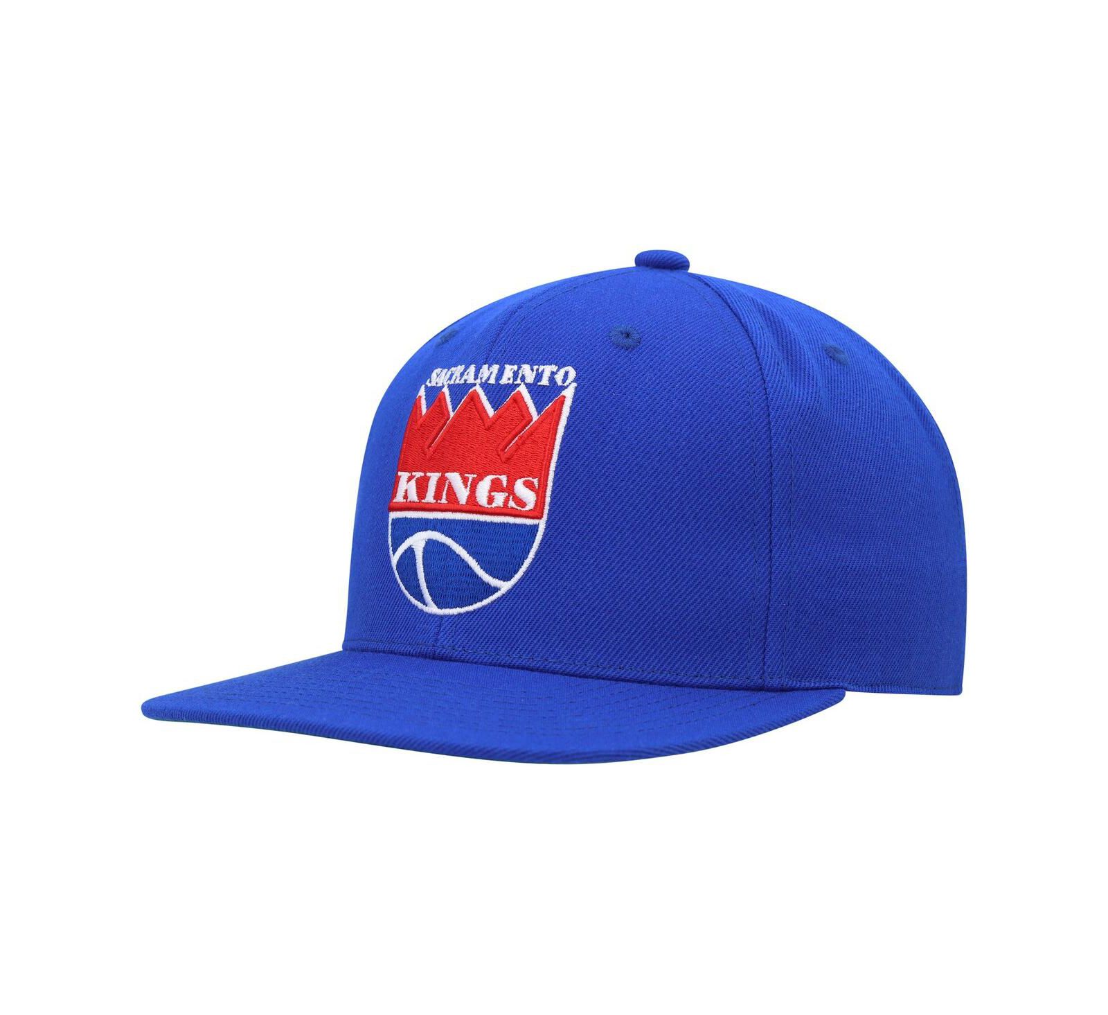Мужская кепка Mitchell & Ness Blue Sacramento Kings Hardwood Classics MVP Team Ground 2.0 Fitted Hat
