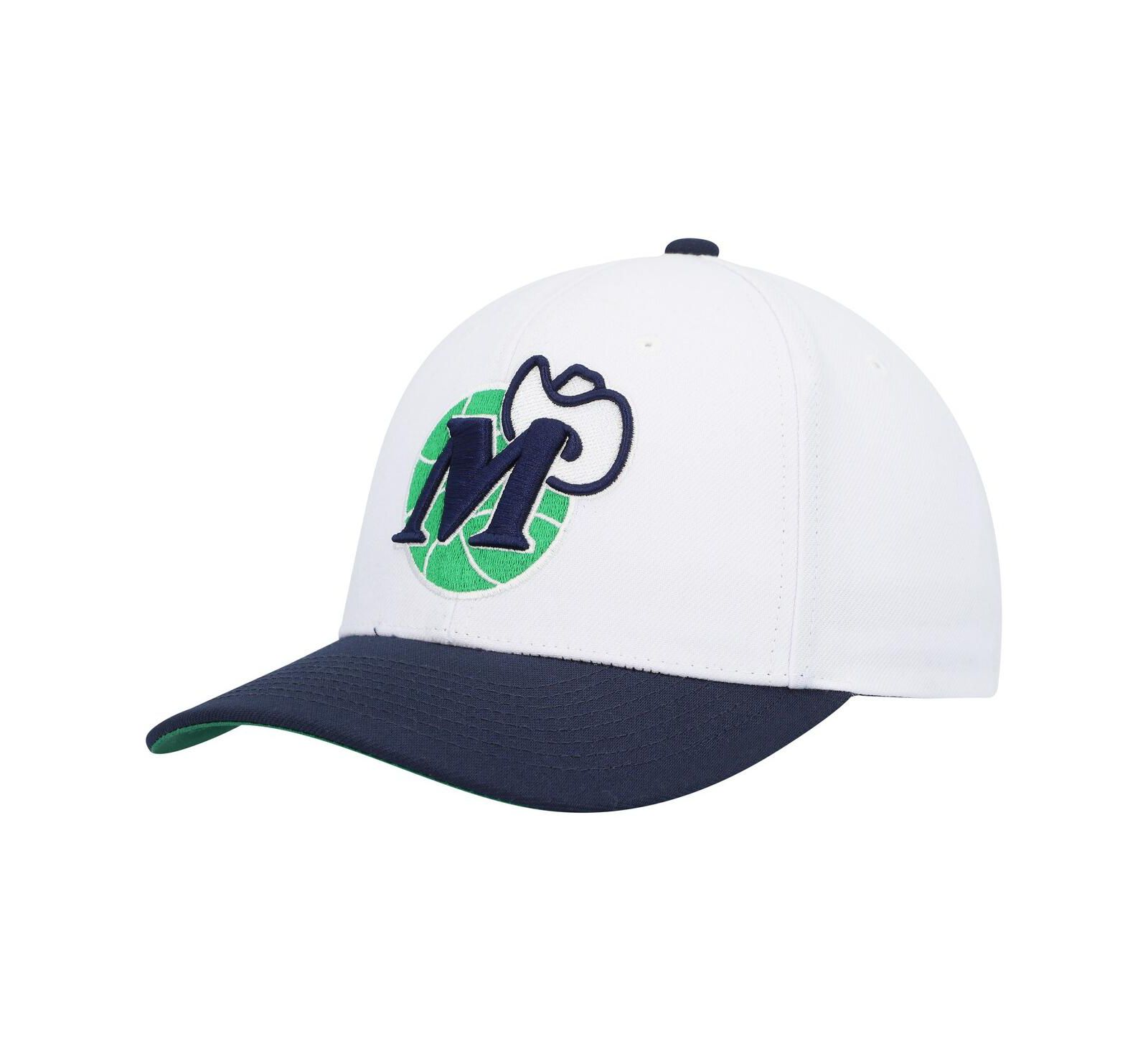 Мужская кепка Mitchell & Ness Dallas Mavericks Hardwood Classics Core 2-Tone 2.0 Pro Snapback White, Navy