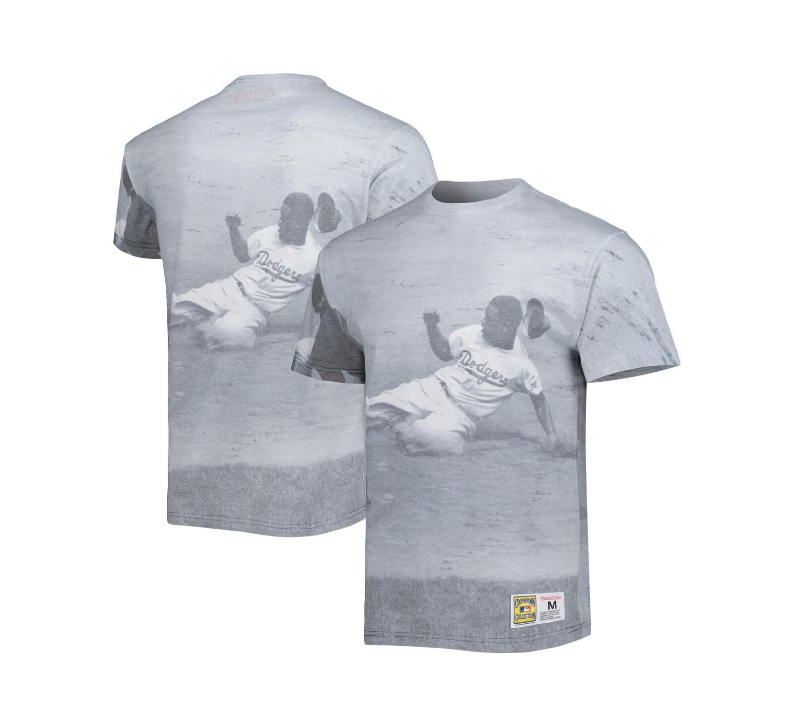 Men's Mitchell & Ness Jackie Robinson Brooklyn Dodgers Cooperstown Collection Highlight Player T-shirt