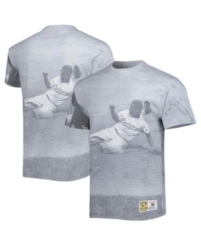 Men's Mitchell & Ness Jackie Robinson Brooklyn Dodgers Cooperstown Collection Highlight Player T-shirt
