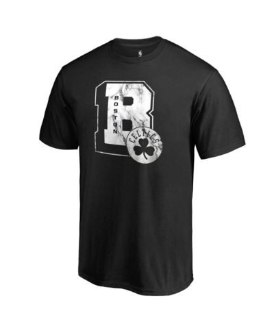 Men's Fanatics Black Boston Celtics Letterman T-shirt