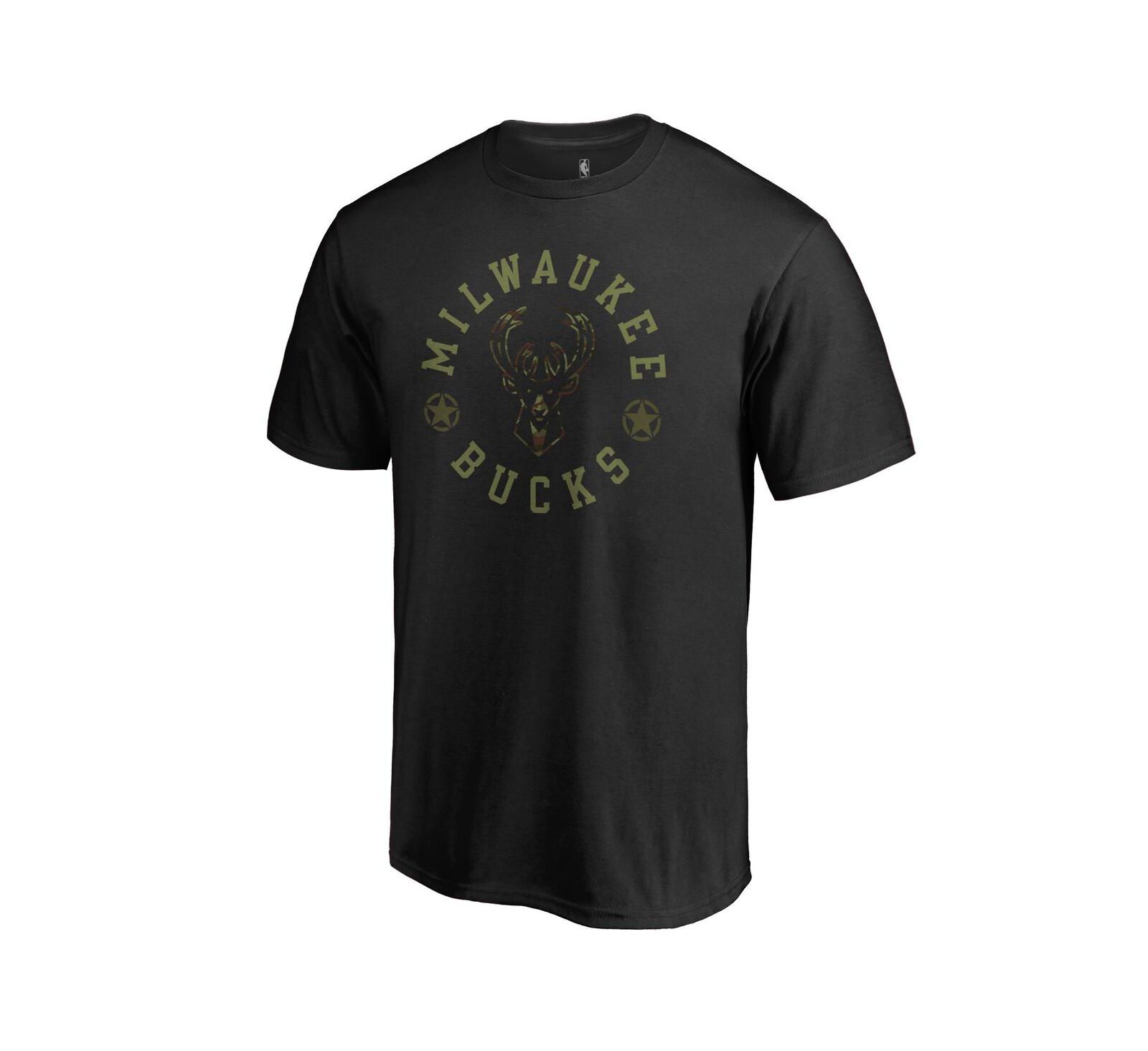 Men's Fanatics Black Milwaukee Bucks Liberty T-shirt