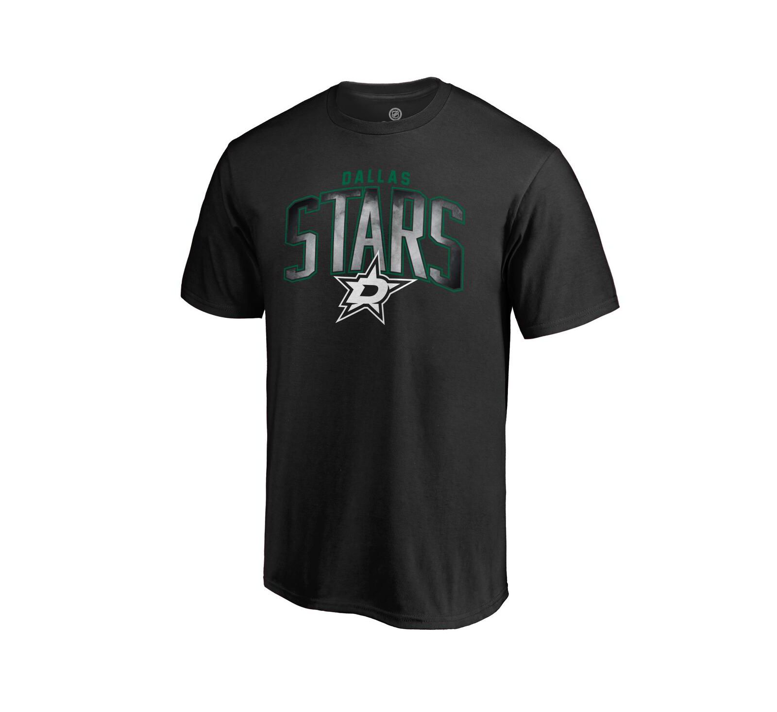 Men's Fanatics Black Dallas Stars Arch Smoke T-shirt